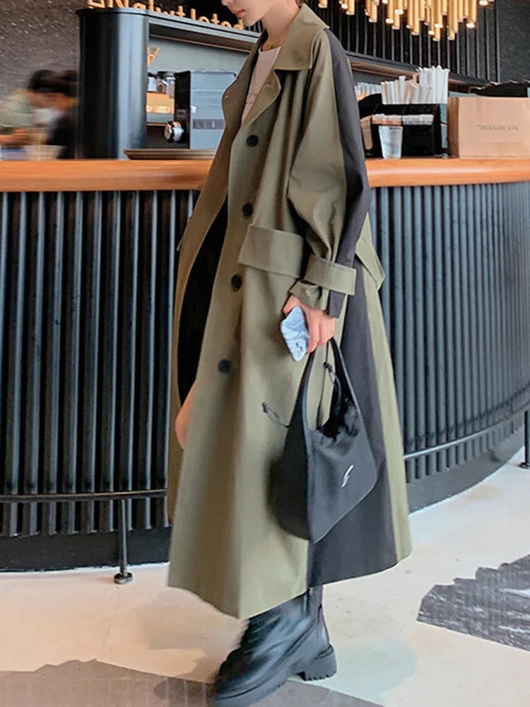 Stylish Vintage Trench Coat for Women - Perfect for Spring and Autumn Seasons