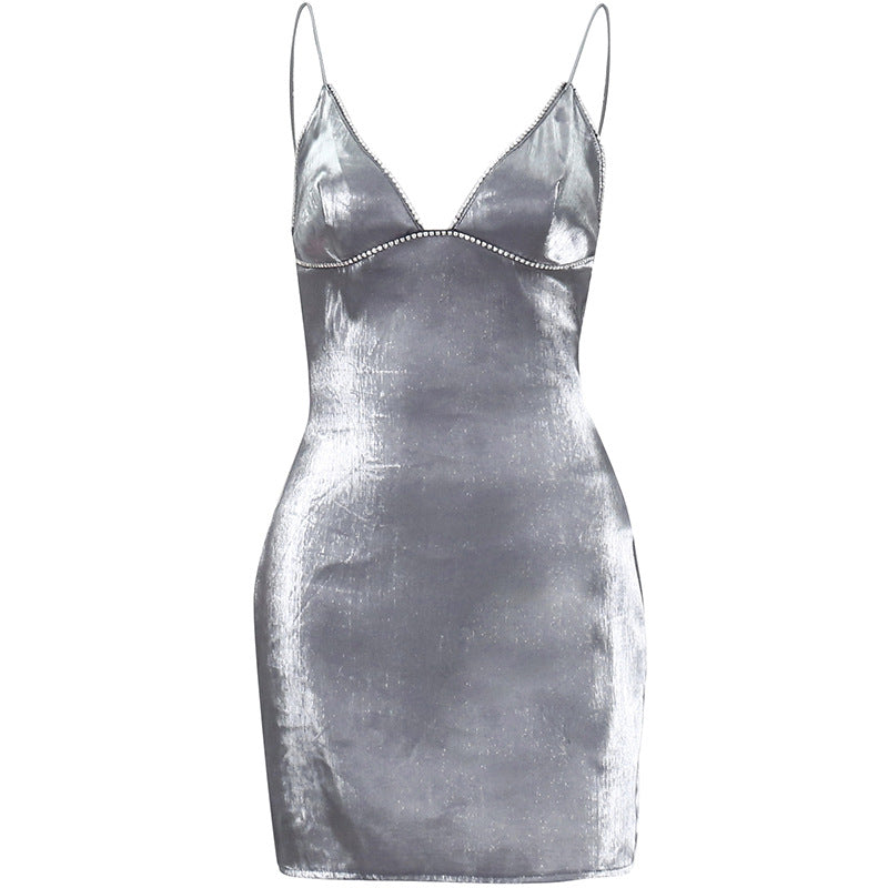 Women's Personalized Suspender Dress - Gray - SML