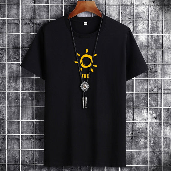 Anime Gothig New Summer Cotton Man T-Shirt T Shirts Fashion Harajuku Sun Printing short T-Shirts Breathable Men Tshirt Tops