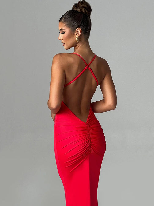 Summer Sexy Maxi Dress: Sleeveless Bodycon for Women