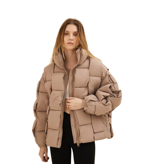 Cotton Padded Parka Jacket Women Ladies Winter Coats and Jackets Turtleneck Short Parkas Bubble Puffer Women Jacket Winter 2023