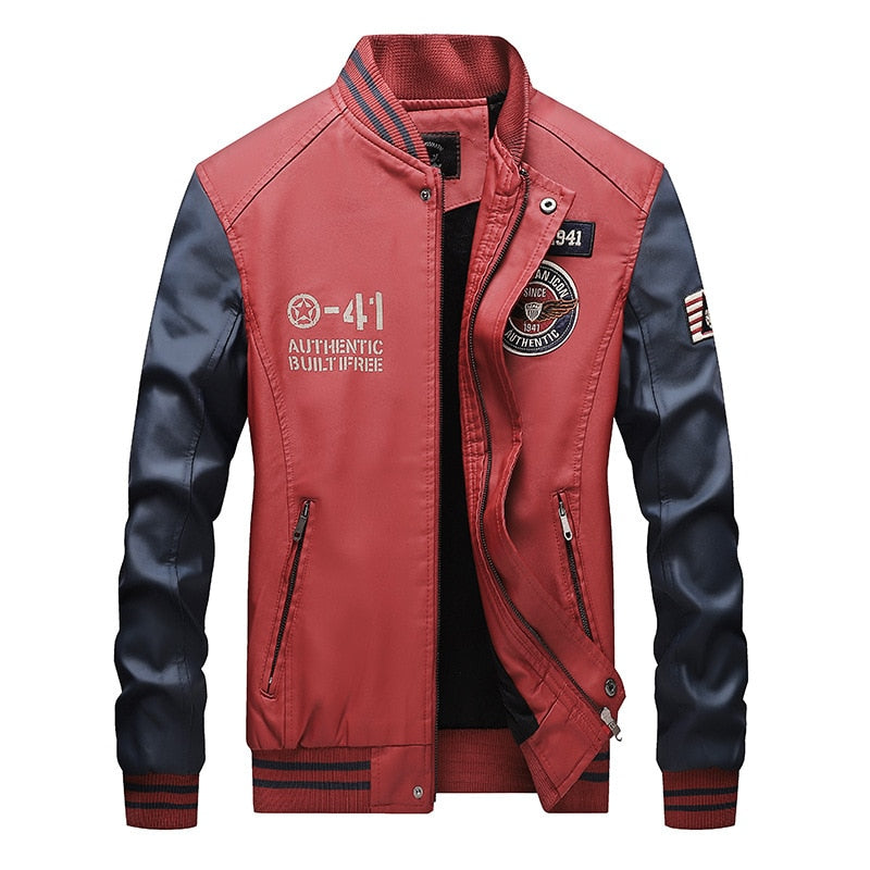 New Jackets for Men Clothing Jaquetas Pilot PU Leather Jacket Chaquetas Coat Tracksuits Bomber Coats Baseball New Chaquetas