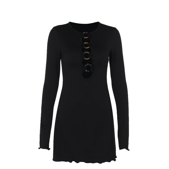 Fashion Slim Fit Hollow Dress Women