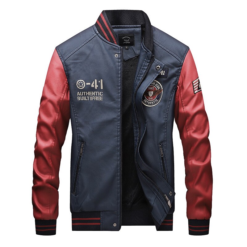 New Jackets for Men Clothing Jaquetas Pilot PU Leather Jacket Chaquetas Coat Tracksuits Bomber Coats Baseball New Chaquetas