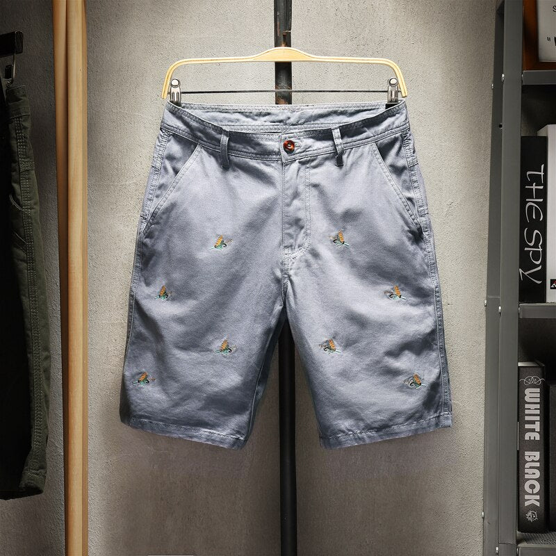 Casual Shorts Pants for Men Clothing Black Running Techwear Jeans Sweatpants Harajuku Biker Cargo Denim Sport Hip Hop Board