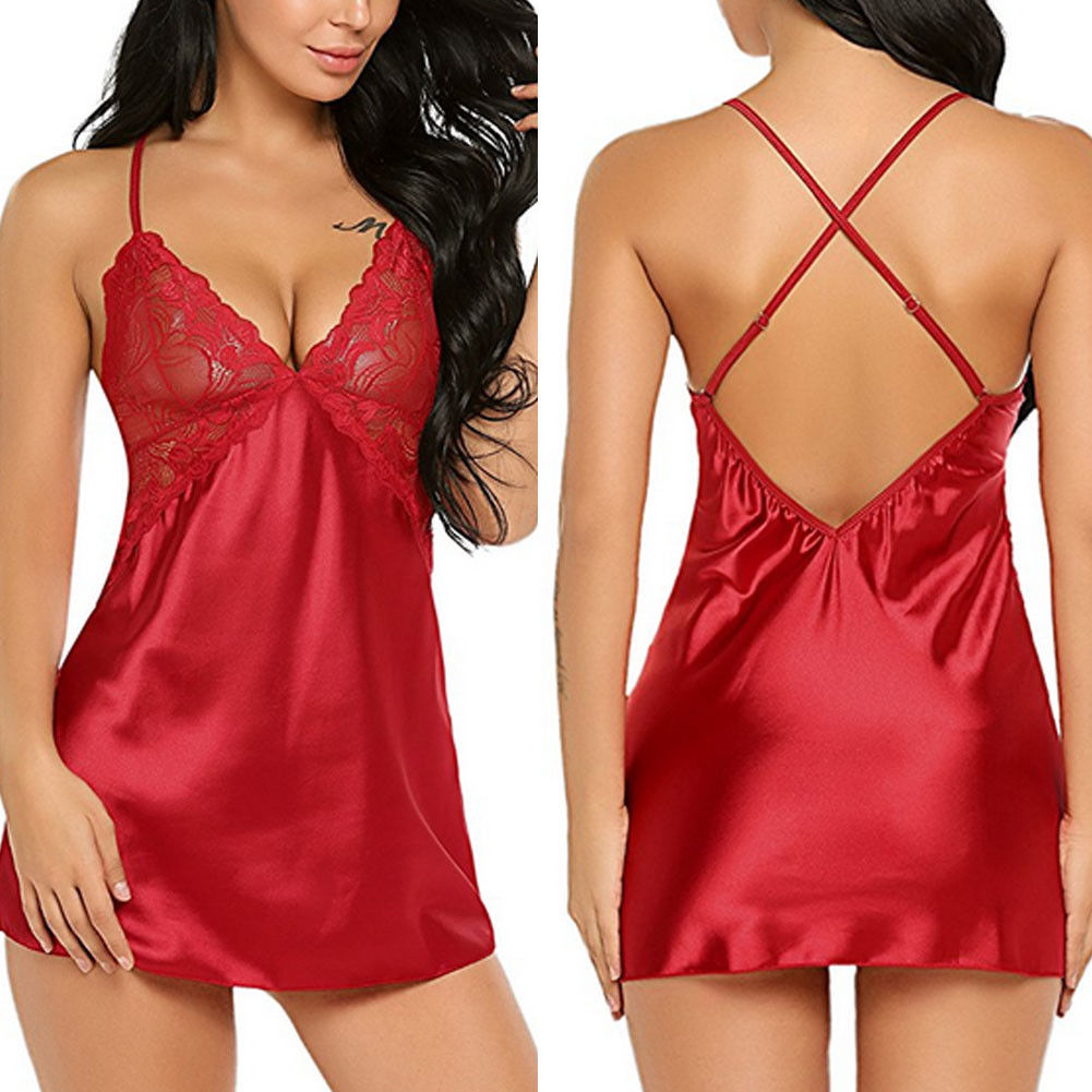 Hot Women Sexy Erotic Sling Lingerie Nightwear Robe Babydoll Attractive Sexi Sleepwear Charming Night Dress Sleep Wear Nightgown