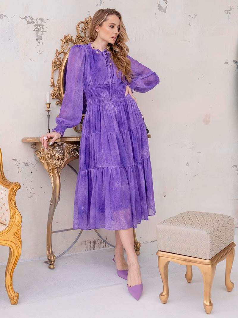 Ruffle Long Sleeve Chiffon Maxi Dresses Bandage Sexy Ladies Boho Beach Dress Elegant Pleated Summer Long Dress For Women 2023