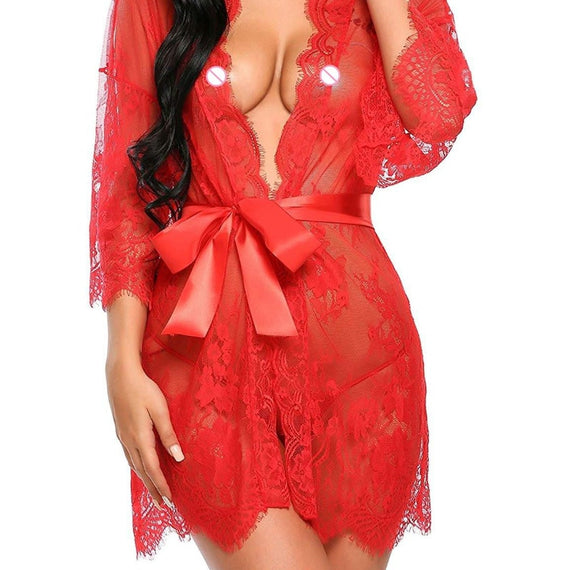 Hot Women Sexy Erotic Sling Lingerie Nightwear Robe Babydoll Attractive Sexi Sleepwear Charming Night Dress Sleep Wear Nightgown