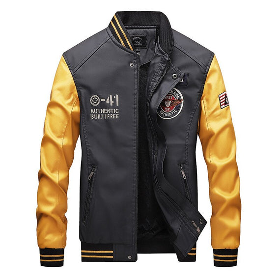 New Jackets for Men Clothing Jaquetas Pilot PU Leather Jacket Chaquetas Coat Tracksuits Bomber Coats Baseball New Chaquetas